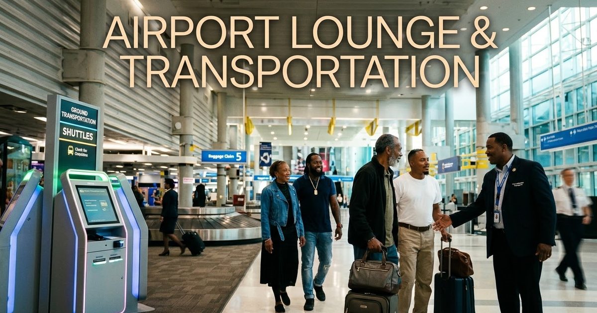 Priority Pass FLL airport lounge and Sprinter van transportation, Fort Lauderdale airport