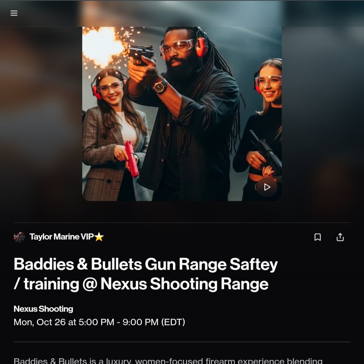 Baddies and Bullets ladies shooting range listing on Posh for Nexus Shooting Range in Davie Florida